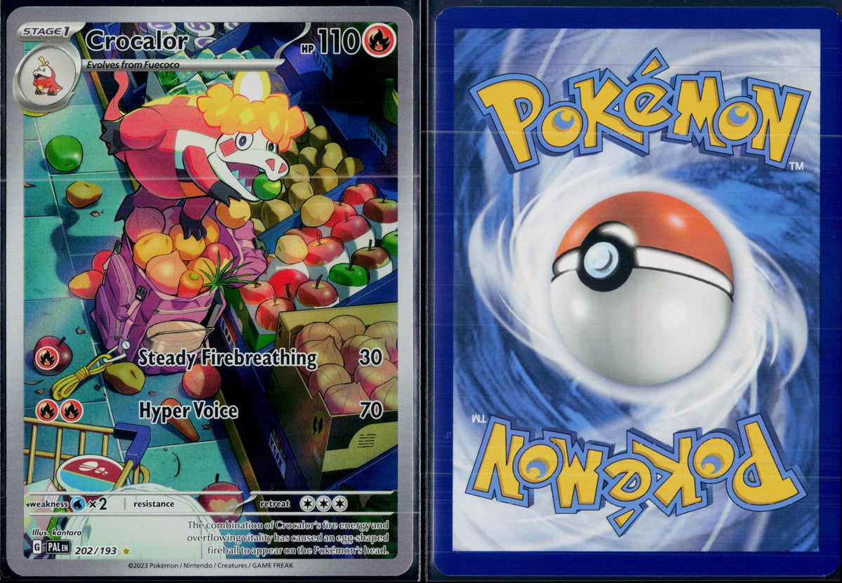 CROCALOR 202/193 POKEMON PALDEA EVOLVED ILLUSTRATION RARE HOLO NM