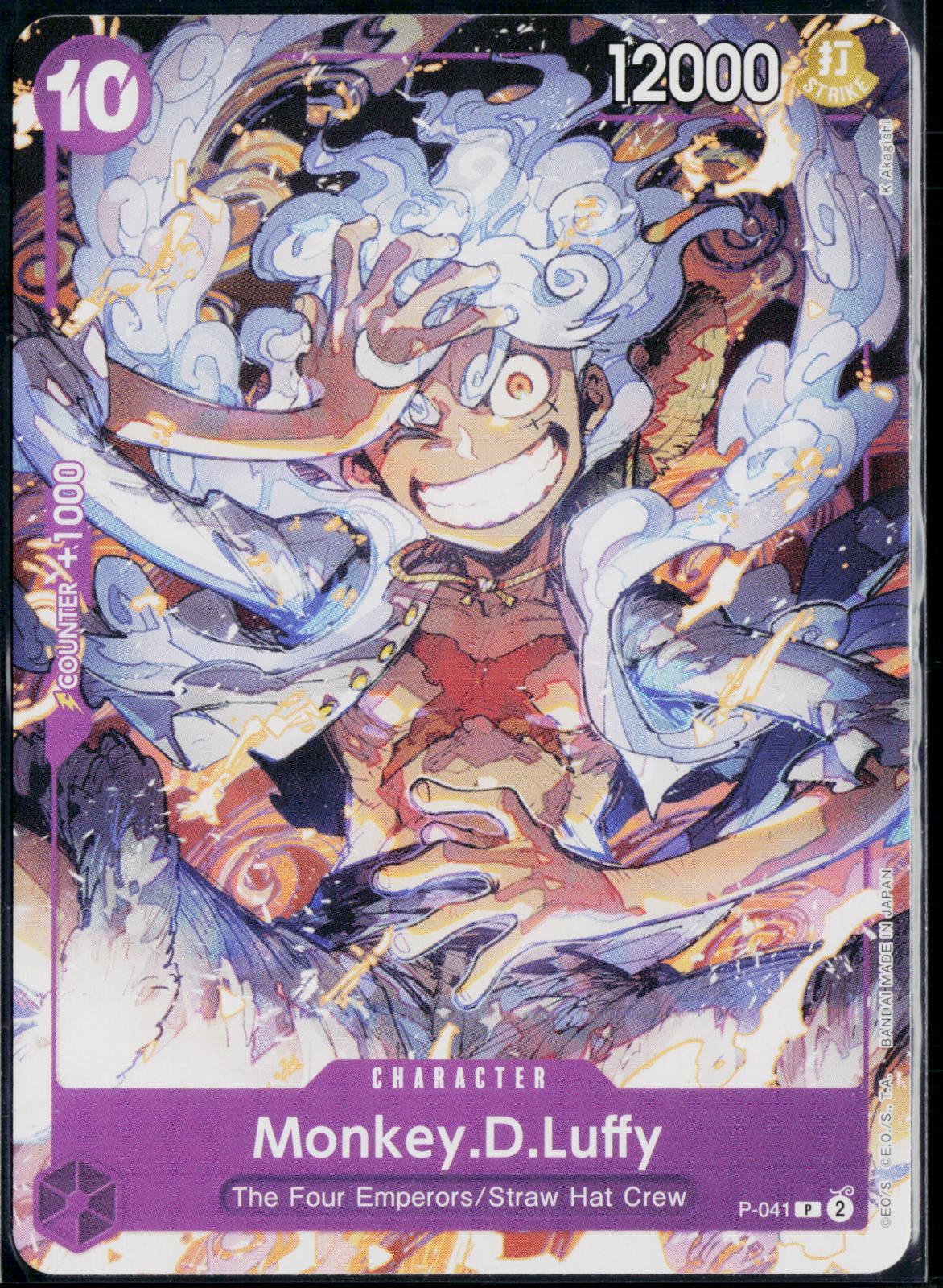 MONKEY.D.LUFFY (P-041) P-041 ONE PIECE STARTER DECK 18: PURPLE MONKEY.D.LUFFY NM