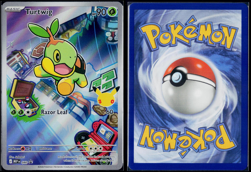 TURTWIG 040 POKEMON ME: MEGA EVOLUTION PROMO HOLO P NM