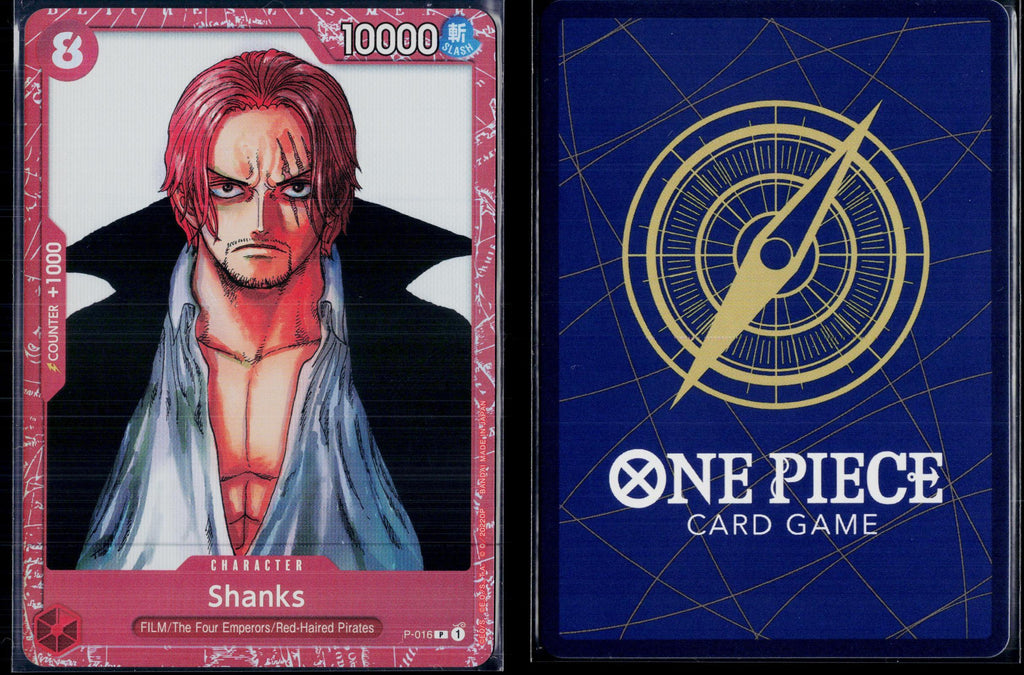 SHANKS (ONE PIECE FILM RED EDITION) P-016 ONE PIECE FOIL NM