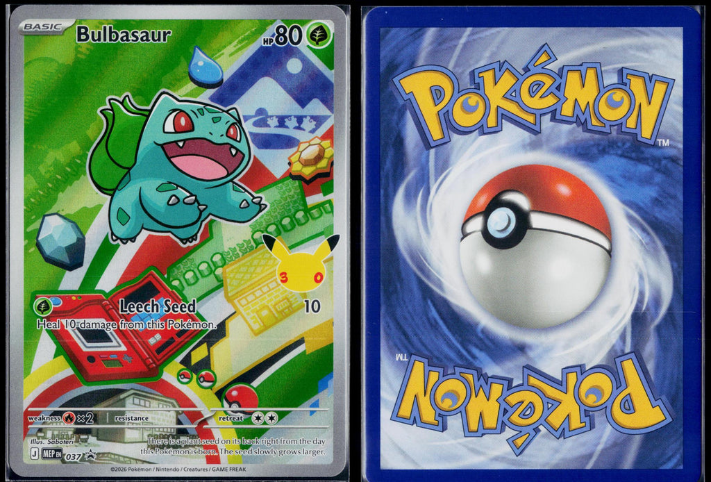 BULBASAUR 037 POKEMON ME: MEGA EVOLUTION PROMO HOLO P NM