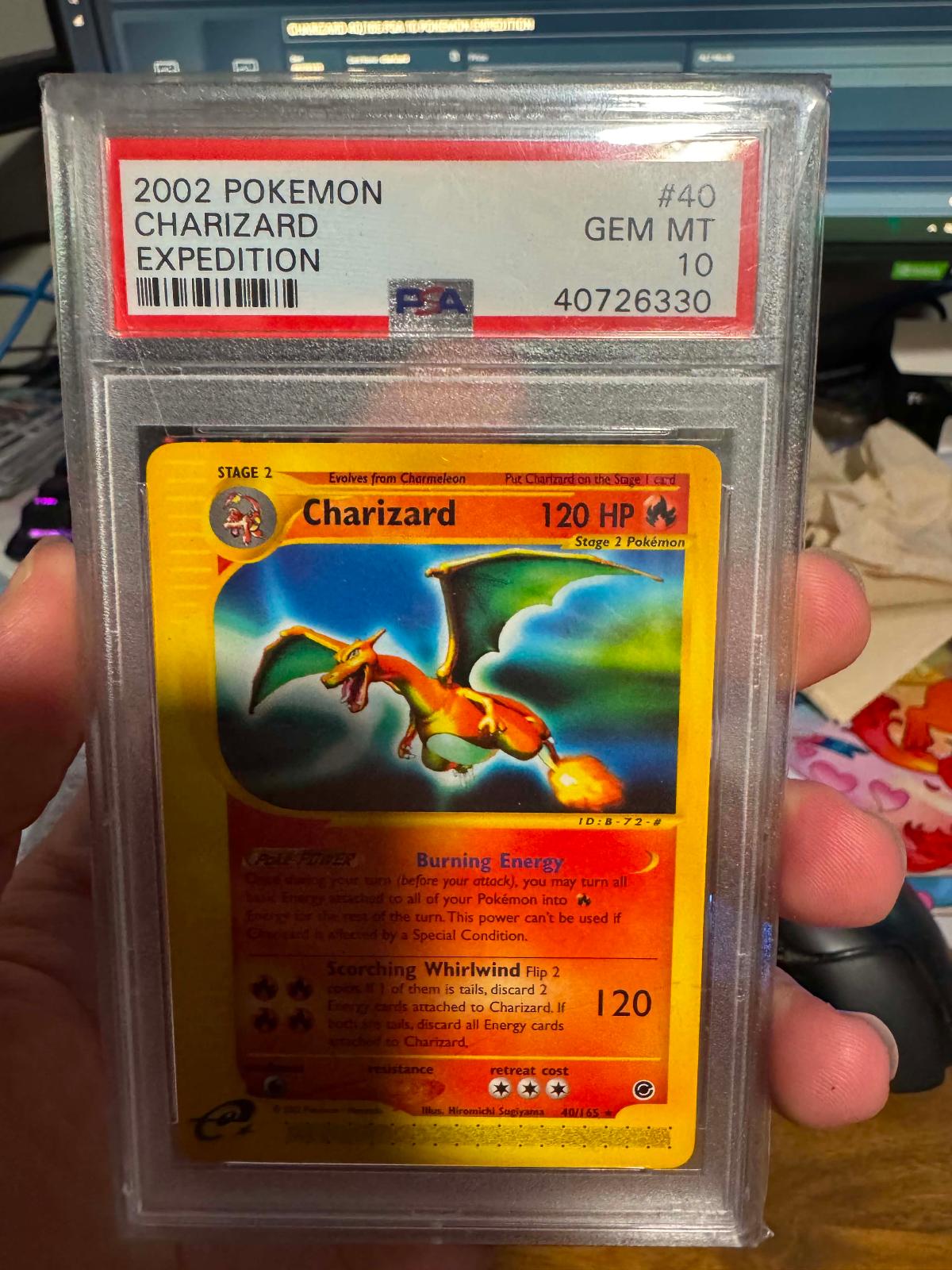 CHARIZARD 40/165 PSA 10 POKEMON EXPEDITION