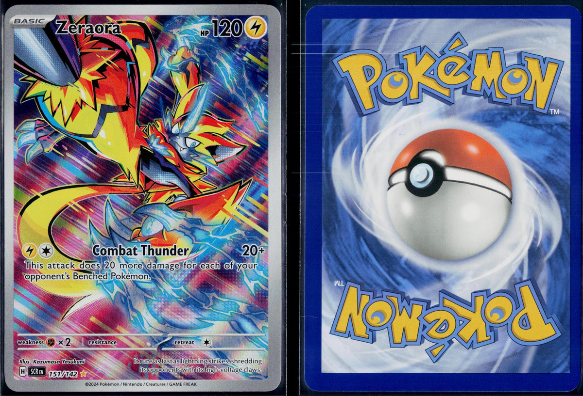 ZERAORA 151/142 🐬 POKEMON STELLAR CROWN IR ☀️ HOLO NM/M 🌴