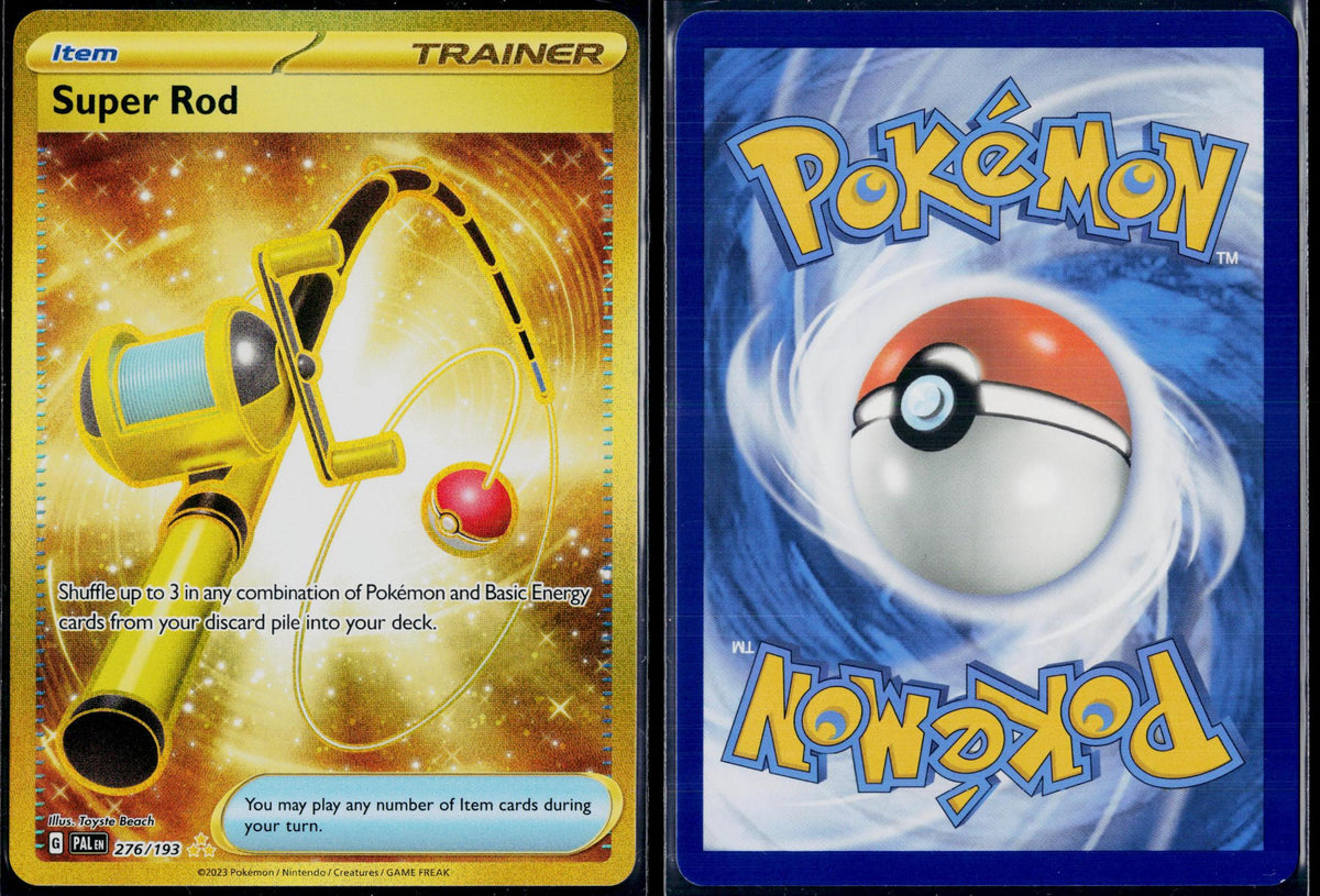 SUPER ROD 276/193 POKEMON PALDEA EVOLVED HYPER RARE HOLO NM