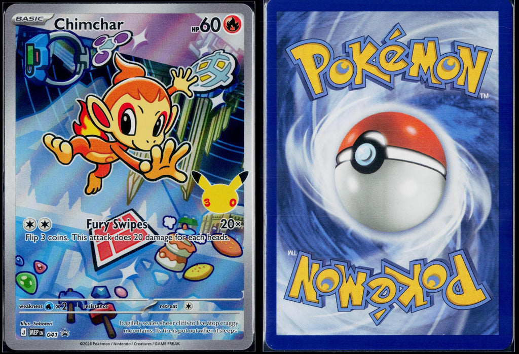 CHIMCHAR 041 POKEMON ME: MEGA EVOLUTION PROMO HOLO P NM