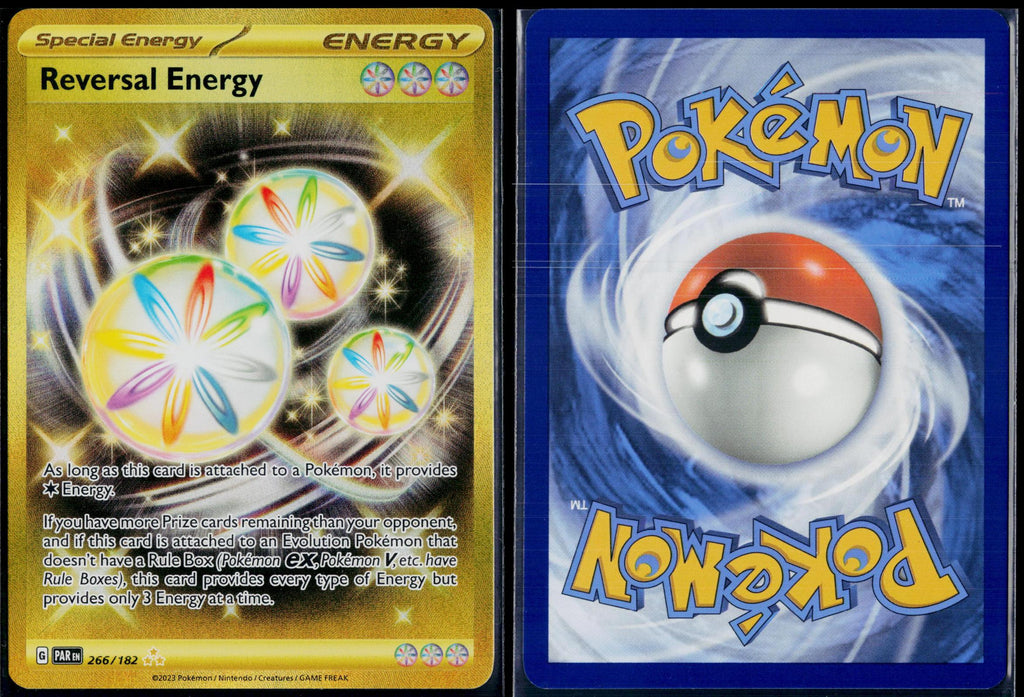 REVERSAL ENERGY 266/182 POKEMON PARADOX RIFT HYPER RARE HOLO NM