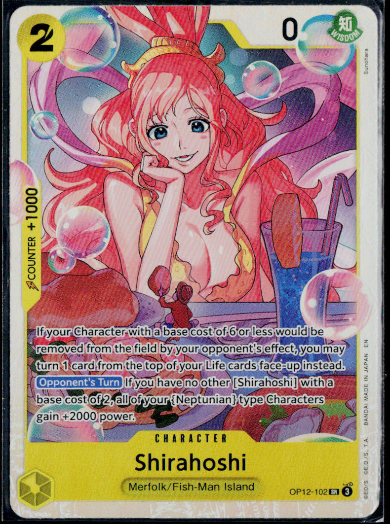 SHIRAHOSHI OP12-102 ONE PIECE LEGACY OF THE MASTER SR NM