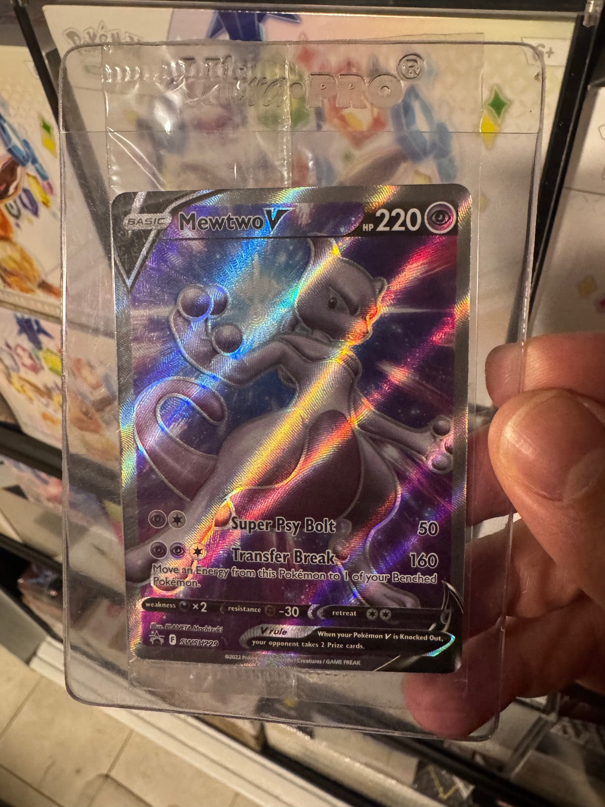 MEWTWO V SWSH229 POKEMON SWORD & SHIELD PROMO HOLO P NM SEALED