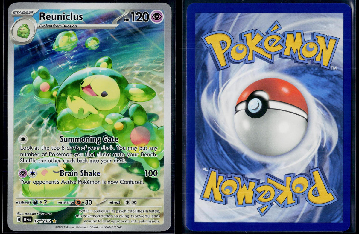 REUNICLUS 171/162 POKEMON TEMPORAL FORCES ILLUSTRATION RARE HOLO NM