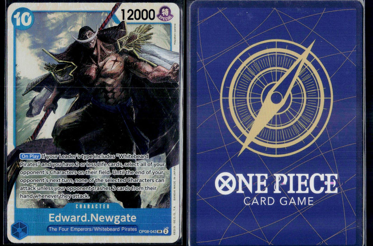 EDWARD.NEWGATE OP08-043 ONE PIECE TWO LEGENDS SR NM