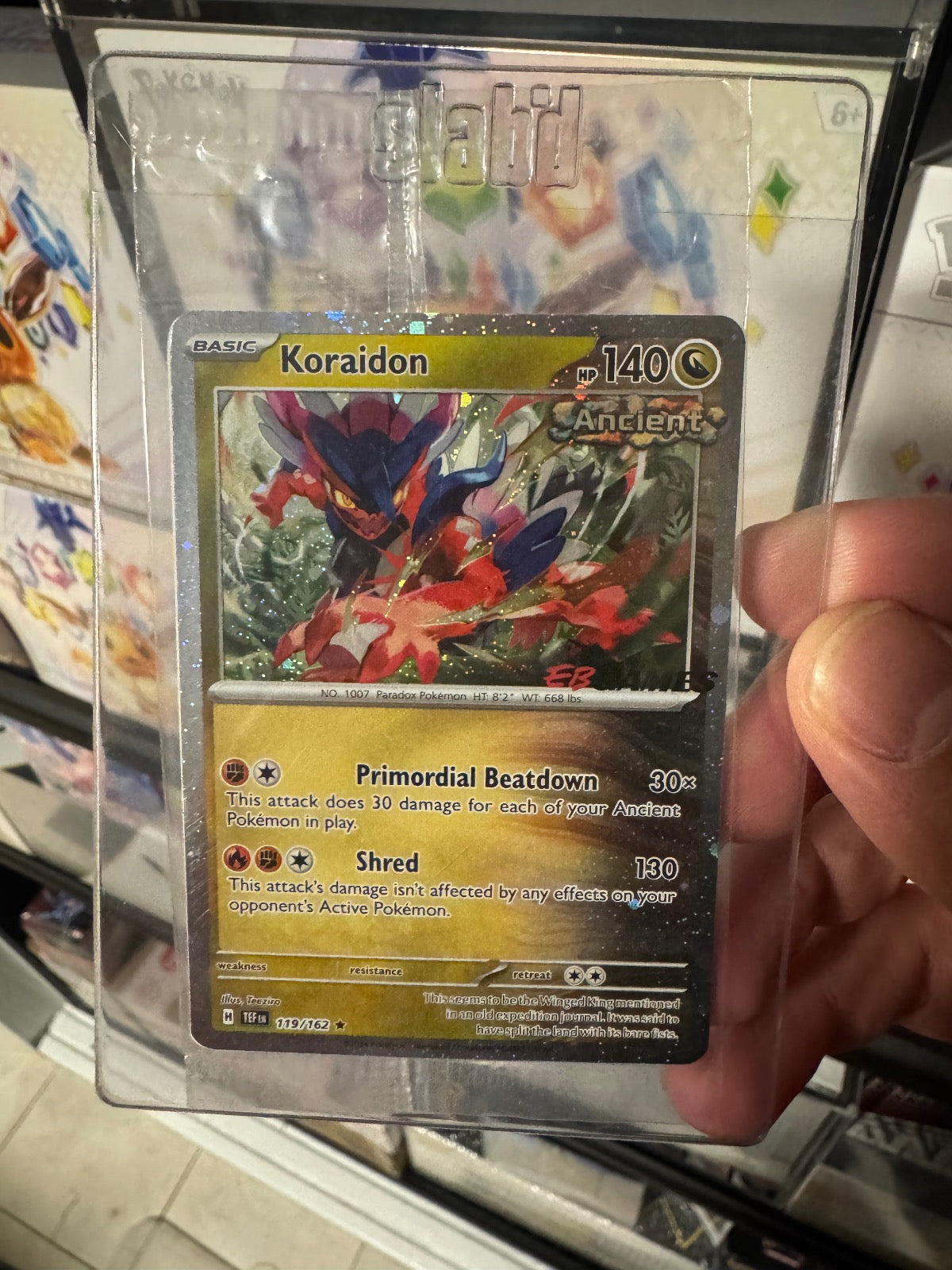 KORAIDON (EB GAMES PROMO) 119/162 POKEMON HOLO NM SEALED