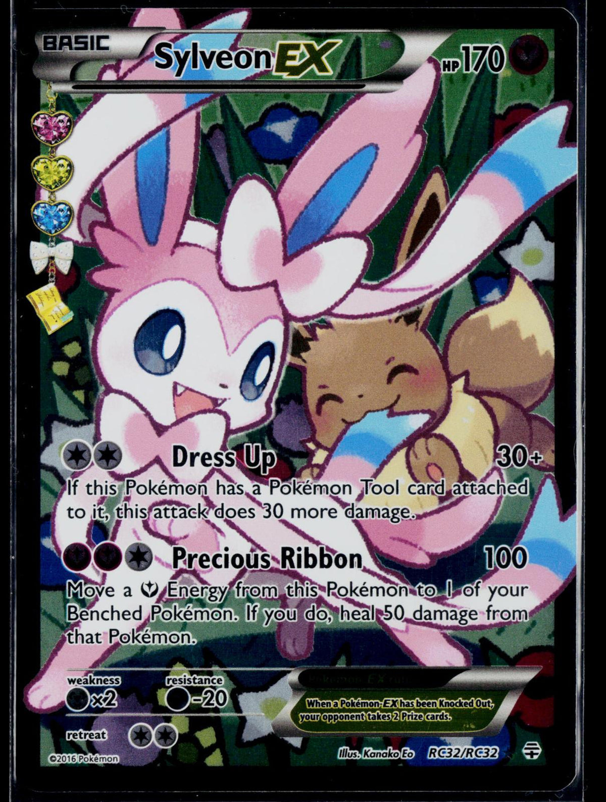 SYLVEON EX RC32/RC32 POKEMON GENERATIONS ULTRA RARE HOLO NM