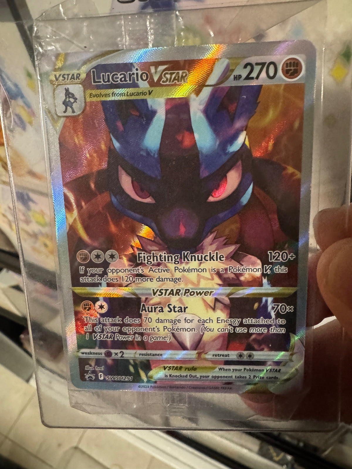 LUCARIO VSTAR SWSH291 POKEMON SWORD & SHIELD PROMO HOLO P NM SEALED