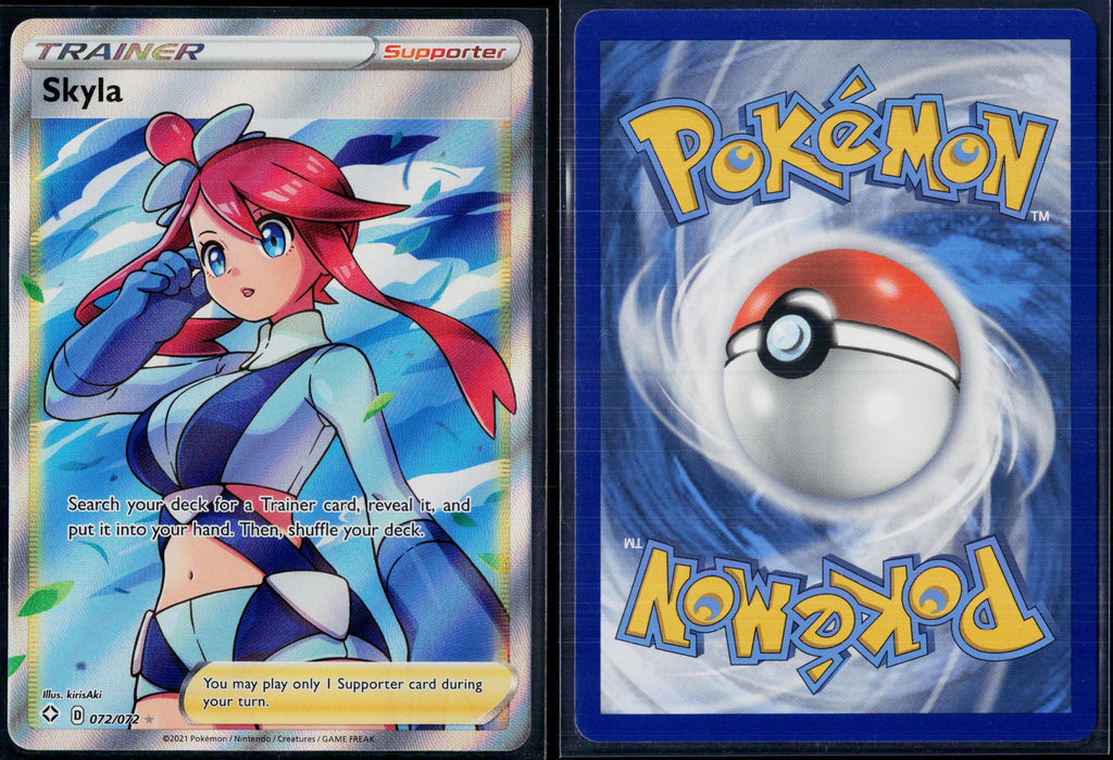 SKYLA 072/072 POKEMON SHINING FATES ULTRA RARE HOLO NM