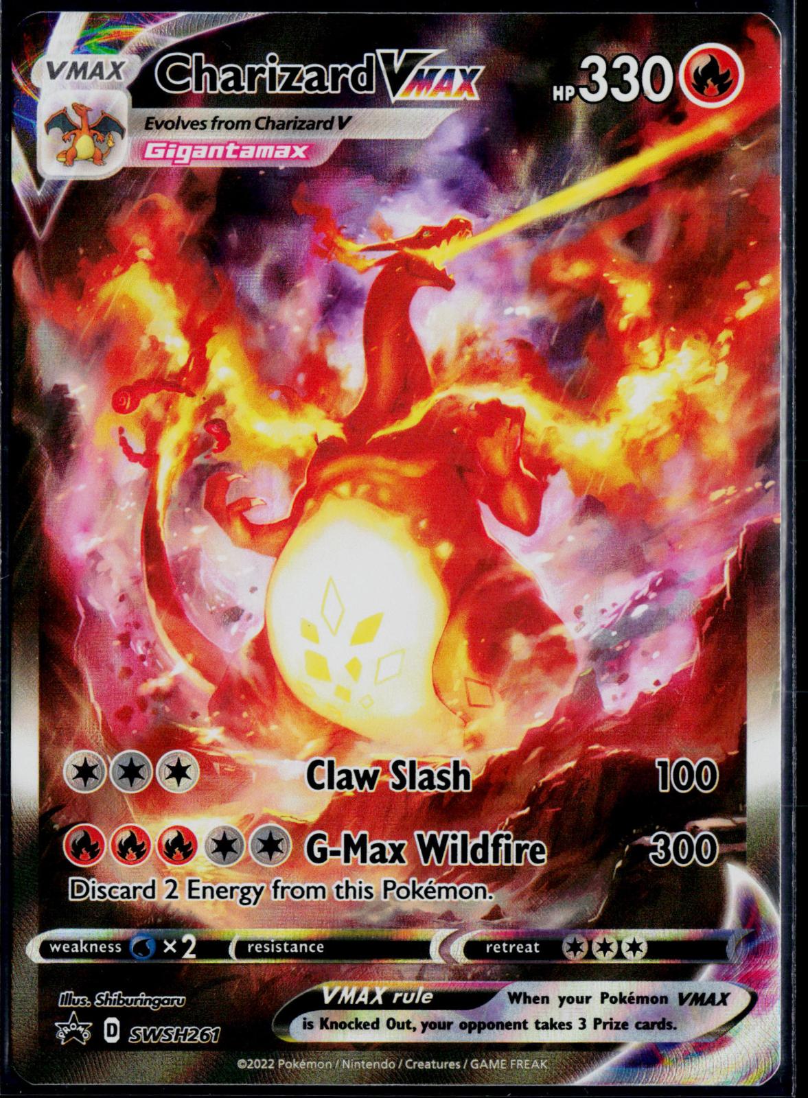 CHARIZARD VMAX SWSH261 POKEMON SWORD & SHIELD PROMO HOLO P NM
