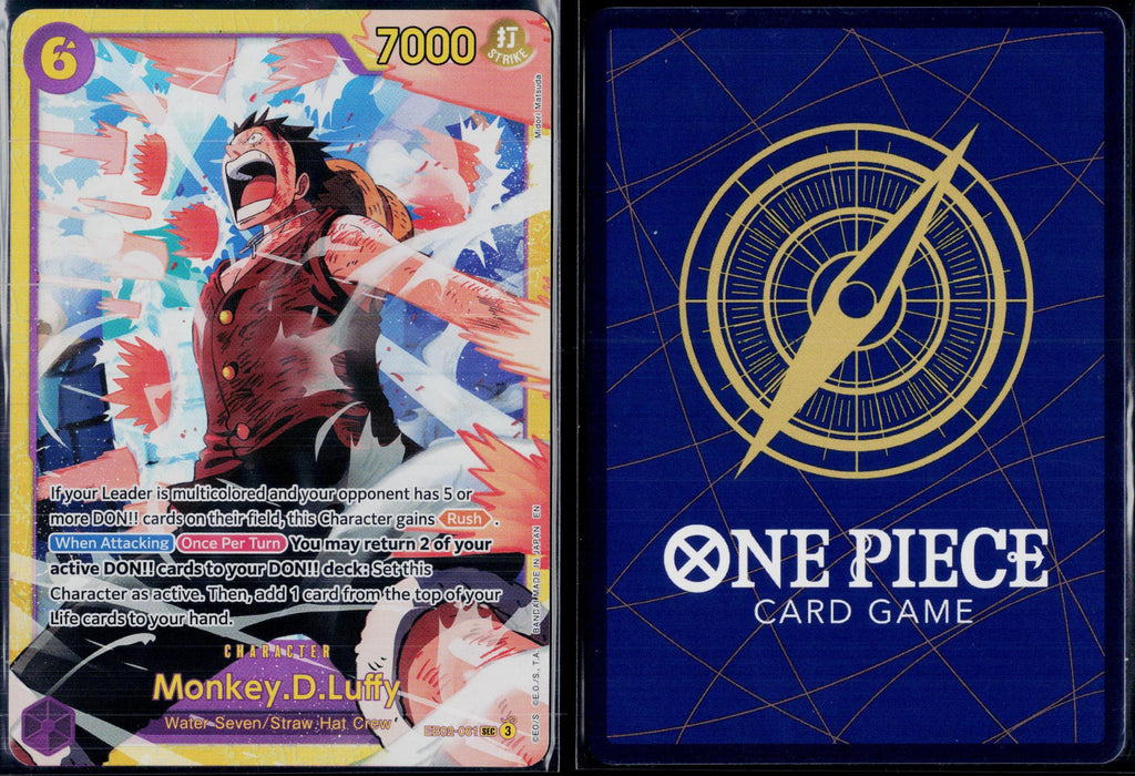 MONKEY.D.LUFFY EB02-061 ONE PIECE EXTRA BOOSTER: ANIME 25TH COLLECTION FOIL NM