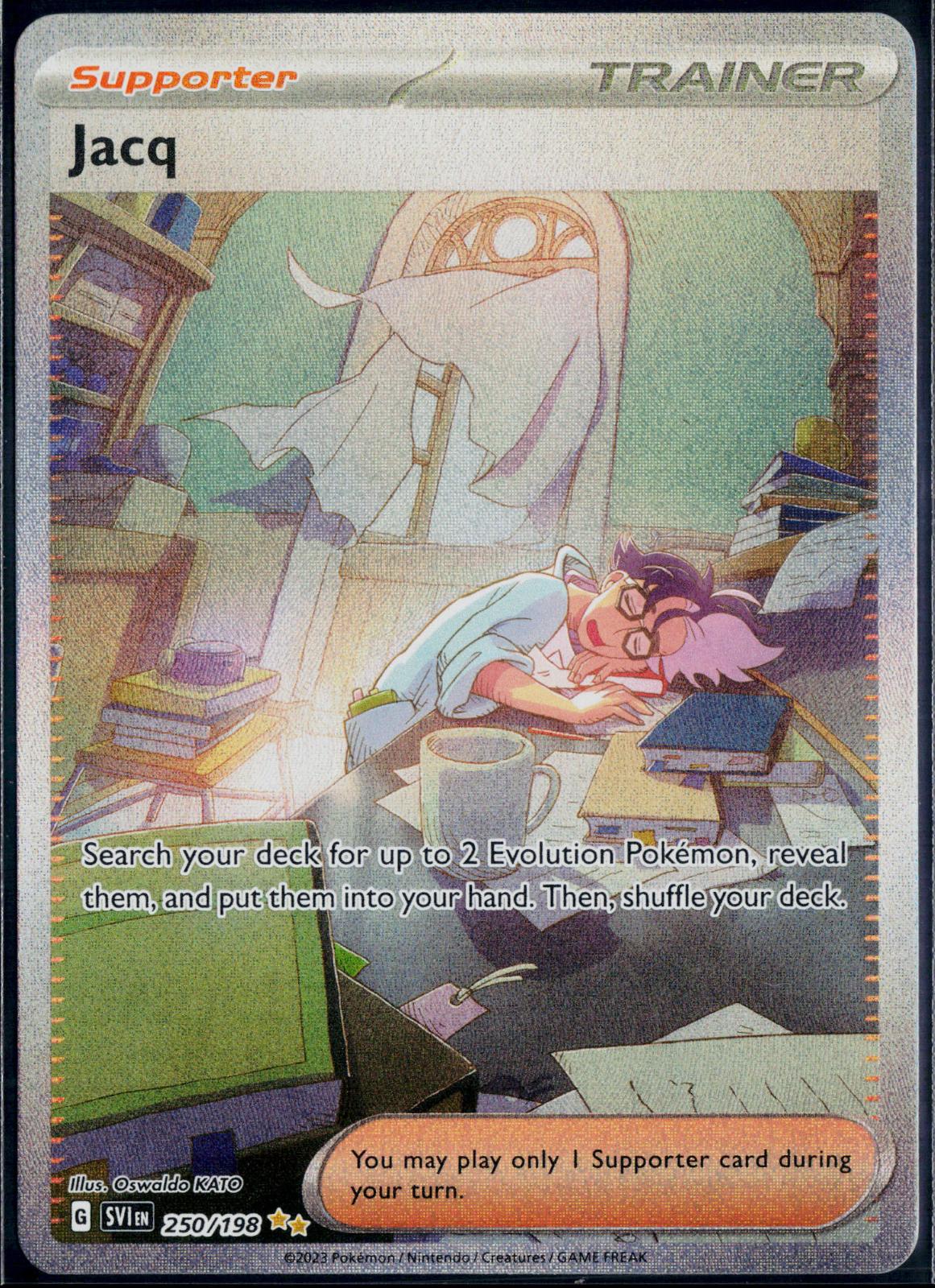 JACQ 250/198 POKEMON SCARLET & VIOLET SPECIAL ILLUSTRATION RARE NM
