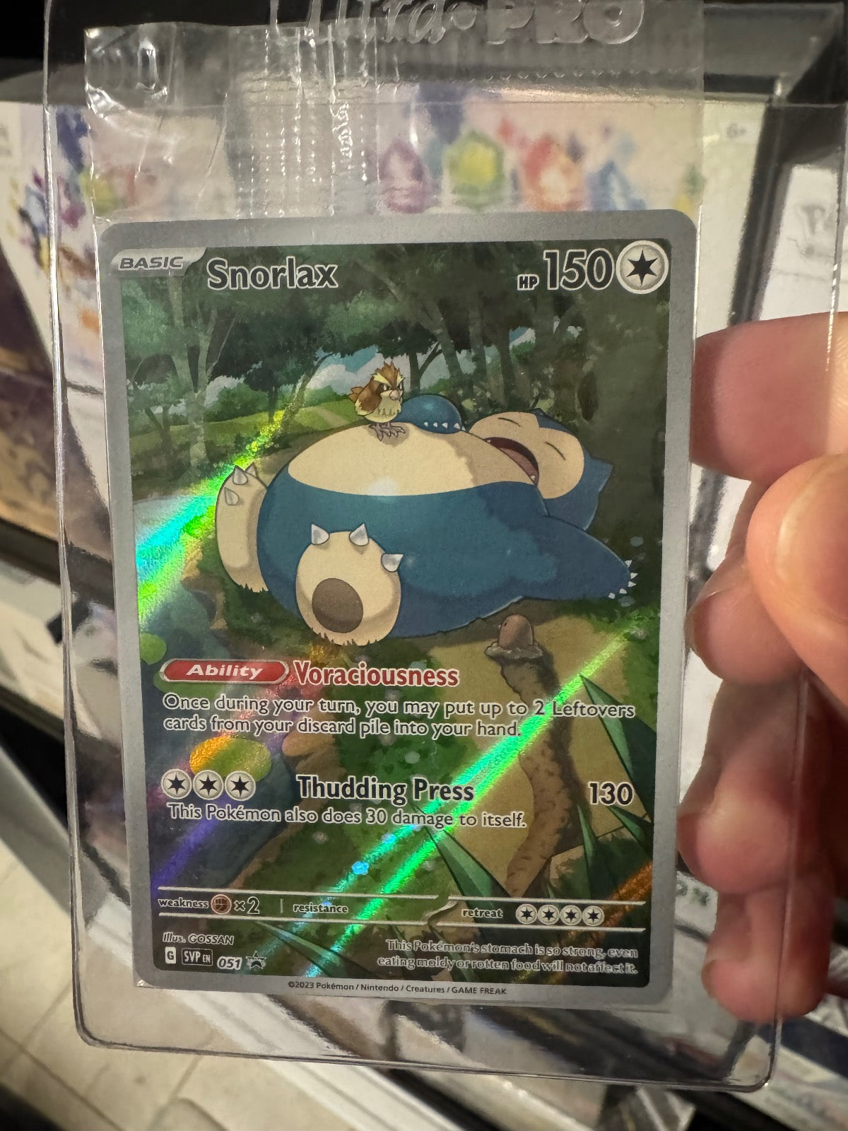 SNORLAX 051 POKEMON SCARLET & VIOLET PROMO HOLO P NM SEALED