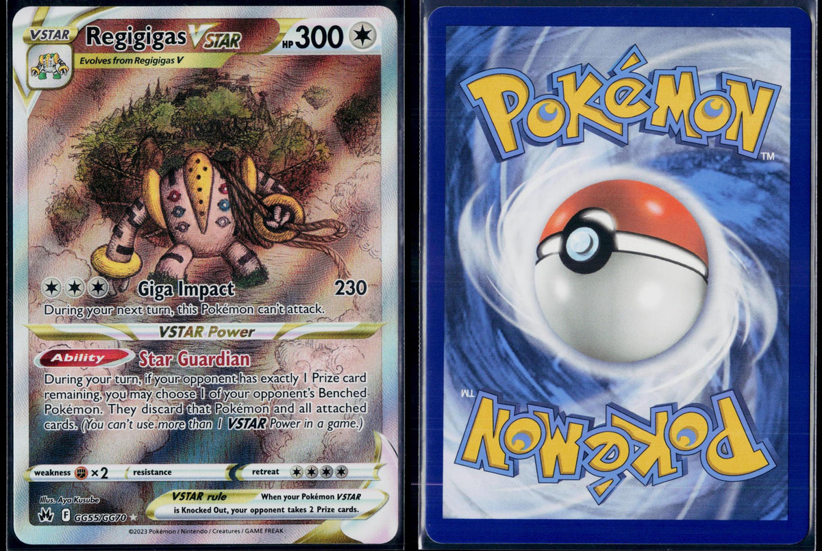 REGIGIGAS VSTAR GG55/GG70 POKEMON CROWN ZENITH GALARIAN GALLERY HOLO NM