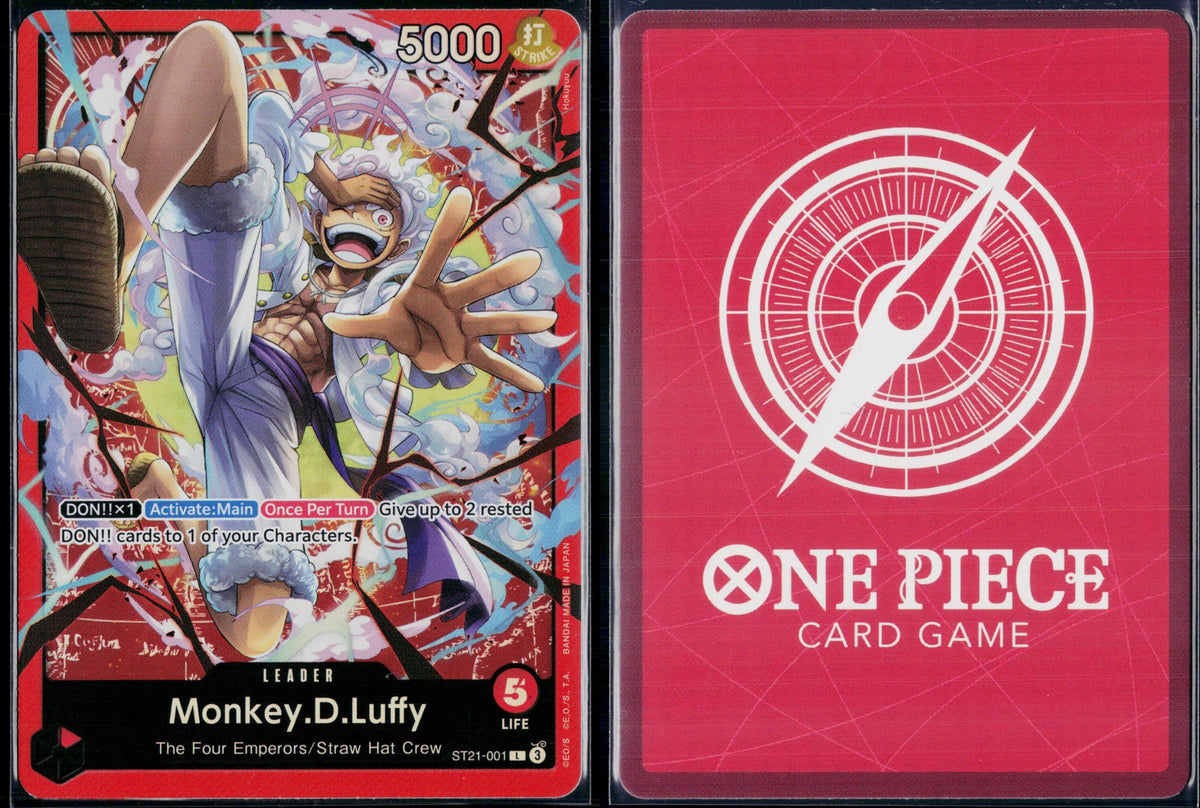 MONKEY.D.LUFFY (001) ST21-001 ONE PIECE STARTER DECK EX: GEAR 5 L NM