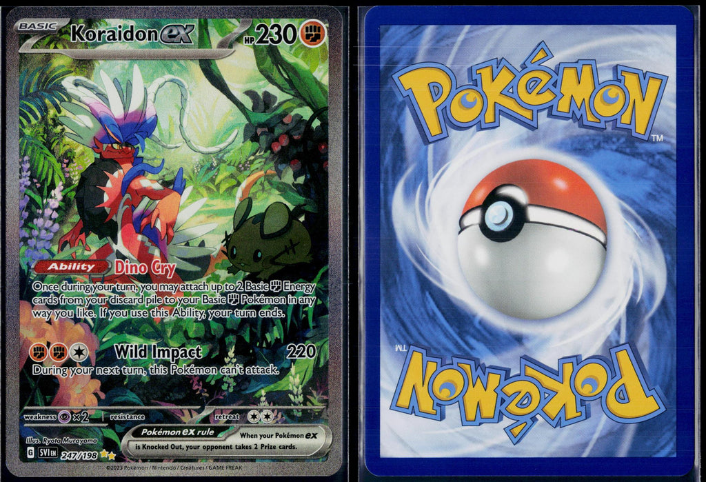 KORAIDON EX 247/198 🐬 POKEMON SCARLET & VIOLET SIR ☀️ HOLO NM/M 🌴