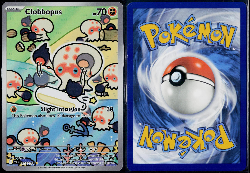 CLOBBOPUS 207/191 POKEMON SURGING SPARKS ILLUSTRATION RARE NM
