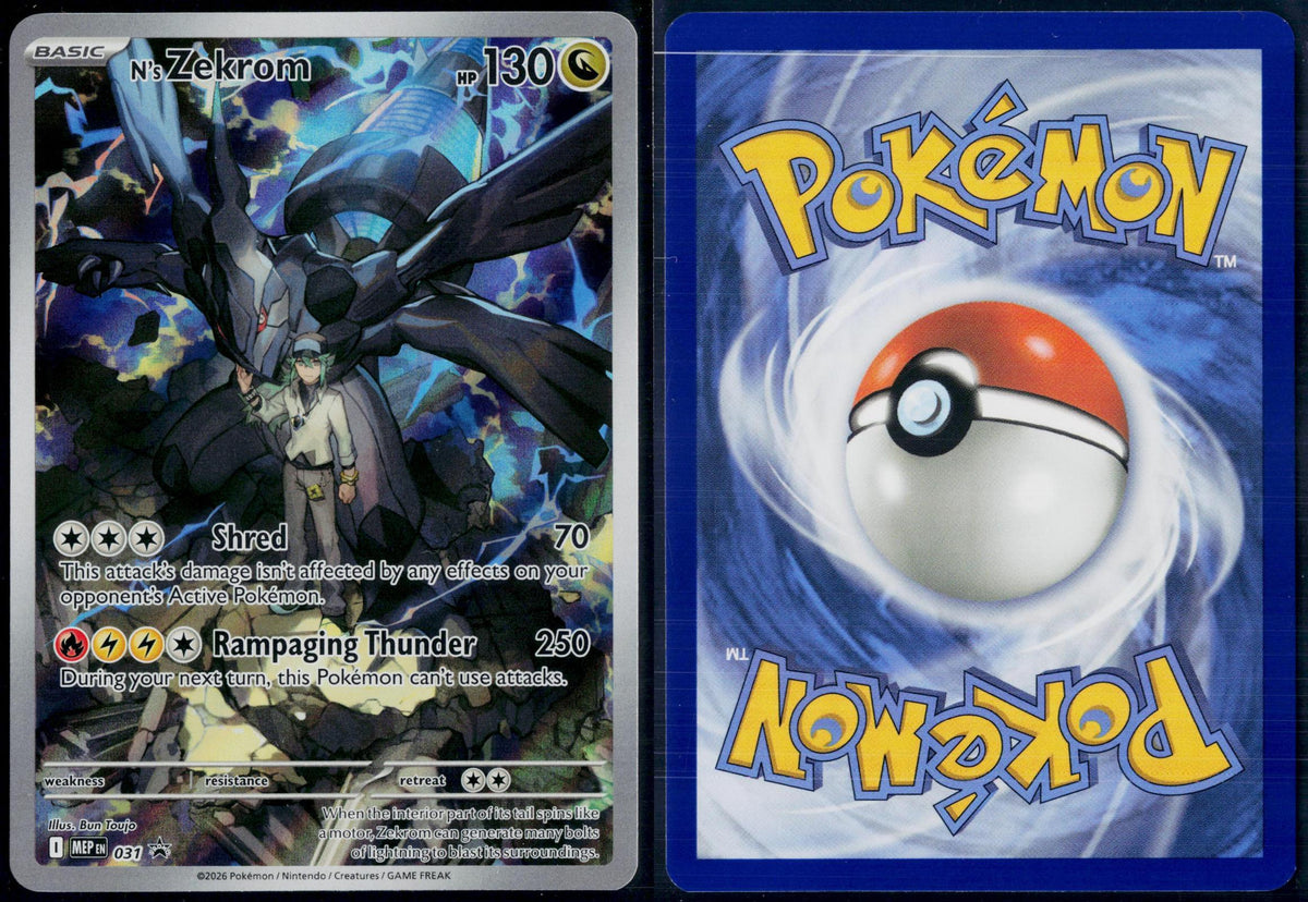 N'S ZEKROM 031 POKEMON ME: MEGA EVOLUTION PROMO HOLO P NM