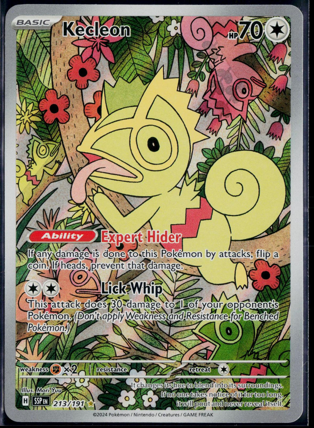 KECLEON 213/191 🐬 POKEMON SURGING SPARKS IR ☀️ HOLO NM/M 🌴