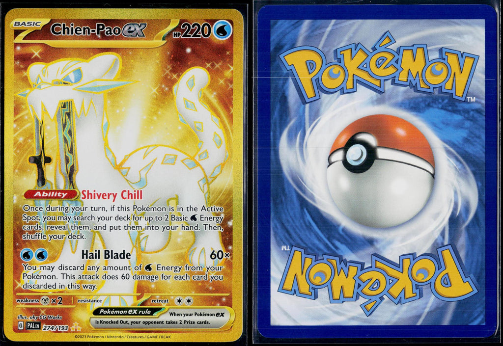 CHIEN-PAO EX 274/193 POKEMON PALDEA EVOLVED HYPER RARE HOLO NM