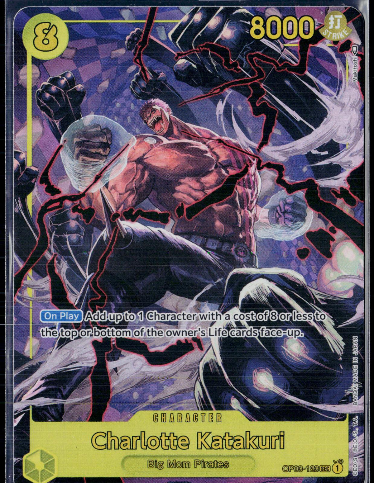 CHARLOTTE KATAKURI (ALTERNATE ART) OP03-123 ONE PIECE FOIL NM