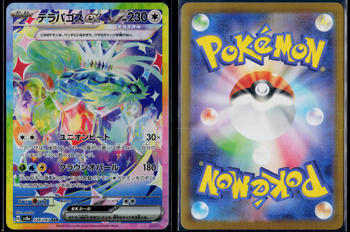 TERAPAGOS EX 226/187 🐬 POKEMON SV8A: TERASTAL FESTIVAL EX ☀️ JAPANESE NM/M 🌴