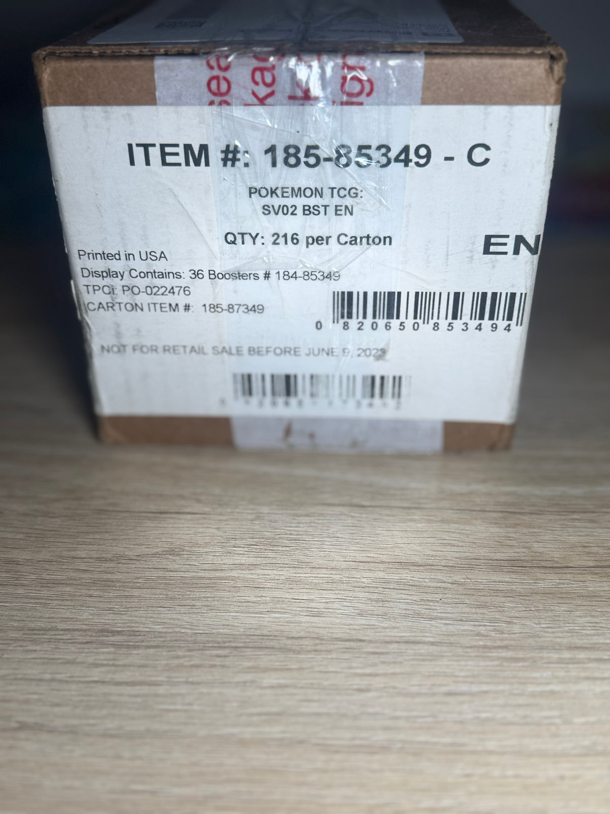 Paldea Evolved Booster Box UNSEALED CASE