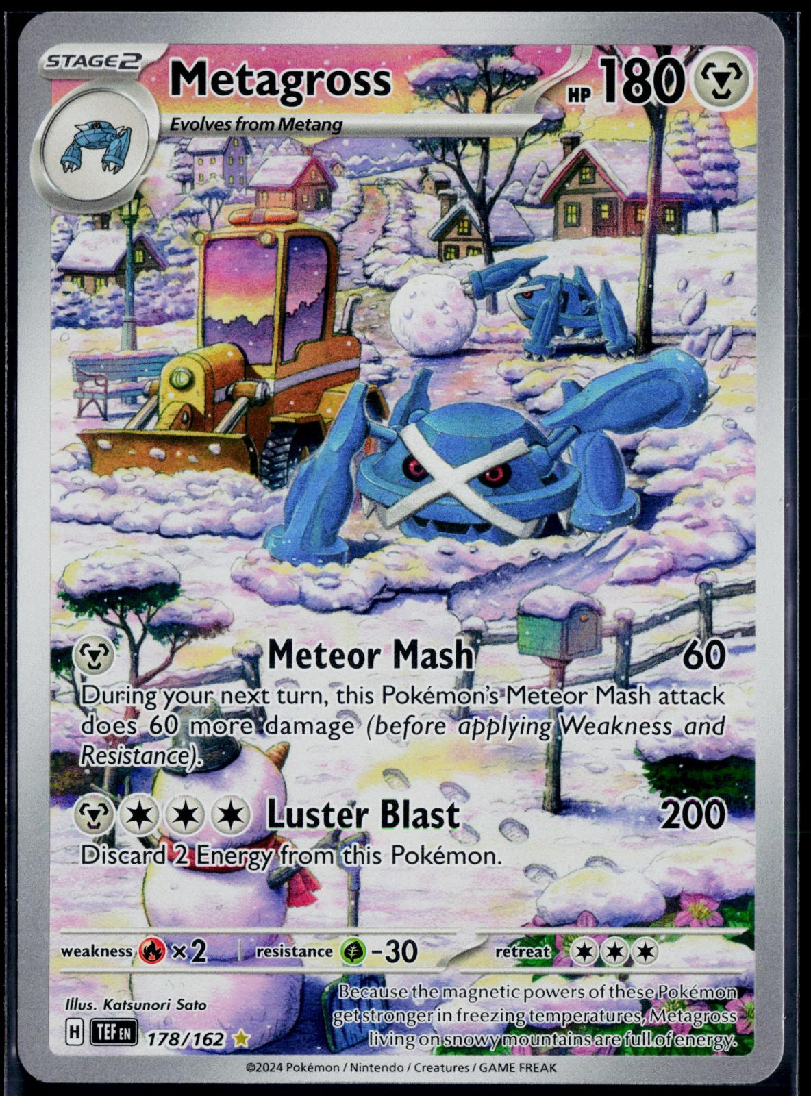 METAGROSS 178/162 POKEMON TEMPORAL FORCES ILLUSTRATION RARE HOLO NM