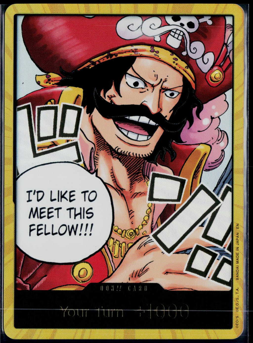 DON!! CARD (GOL.D.ROGER) (GOLD) ONE PIECE CARRYING ON HIS WILL DON!! FOIL NM