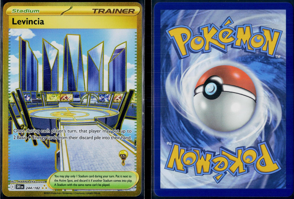 LEVINCIA 244/182 🐬 POKEMON DESTINED RIVALS HR ☀️ HOLO NM/M 🌴