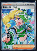 EMCEE'S HYPE 220/182 POKEMON DESTINED RIVALS ULTRA RARE HOLO NM
