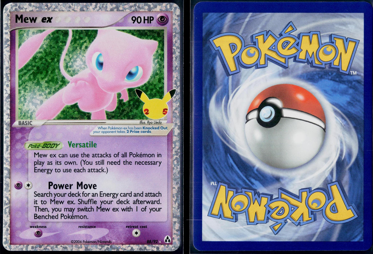MEW EX 88/92 POKEMON CELEBRATIONS: CLASSIC COLLECTION CLASSIC COLLECTION HOLO NM