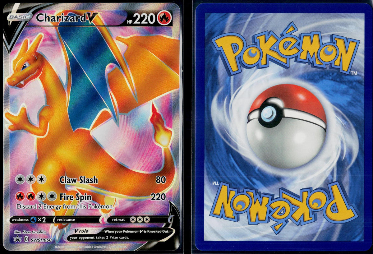 CHARIZARD V SWSH050 POKEMON SWORD & SHIELD PROMO HOLO P NM
