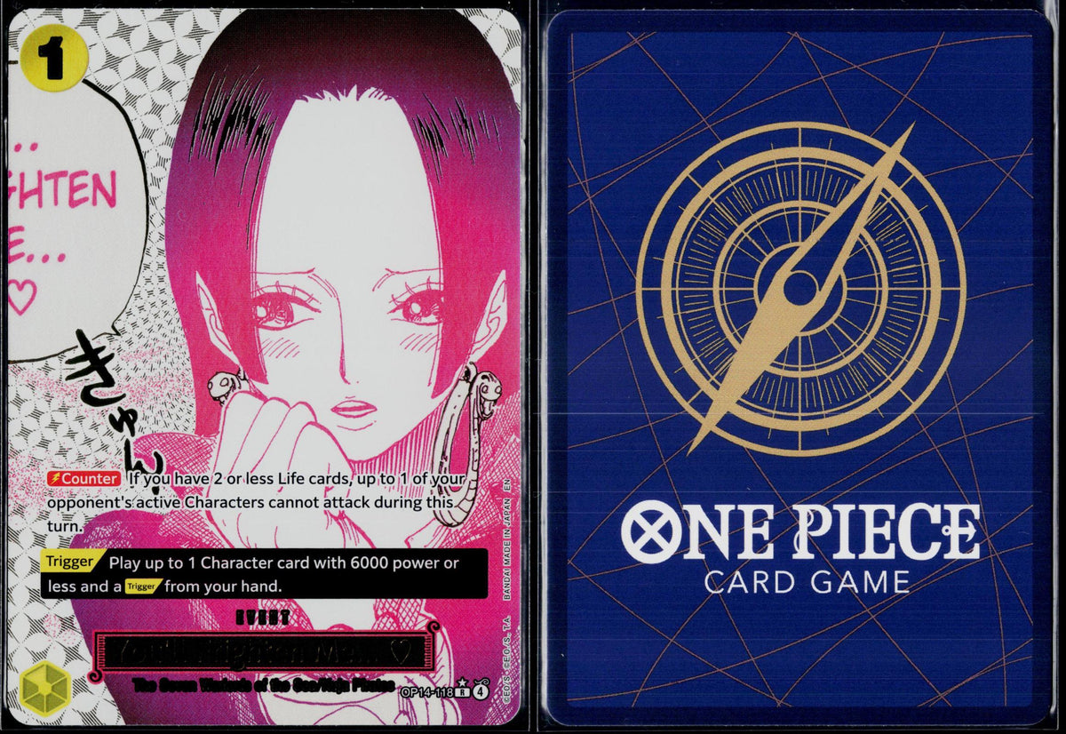 YOU'LL FRIGHTEN ME... (ALTERNATE ART) OP14-118 ONE PIECE FOIL NM