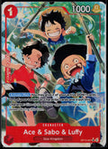 ACE & SABO & LUFFY (ALTERNATE ART) OP13-007 ONE PIECE FOIL NM