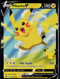 PIKACHU V SWSH143 POKEMON SWORD & SHIELD PROMO HOLO P NM