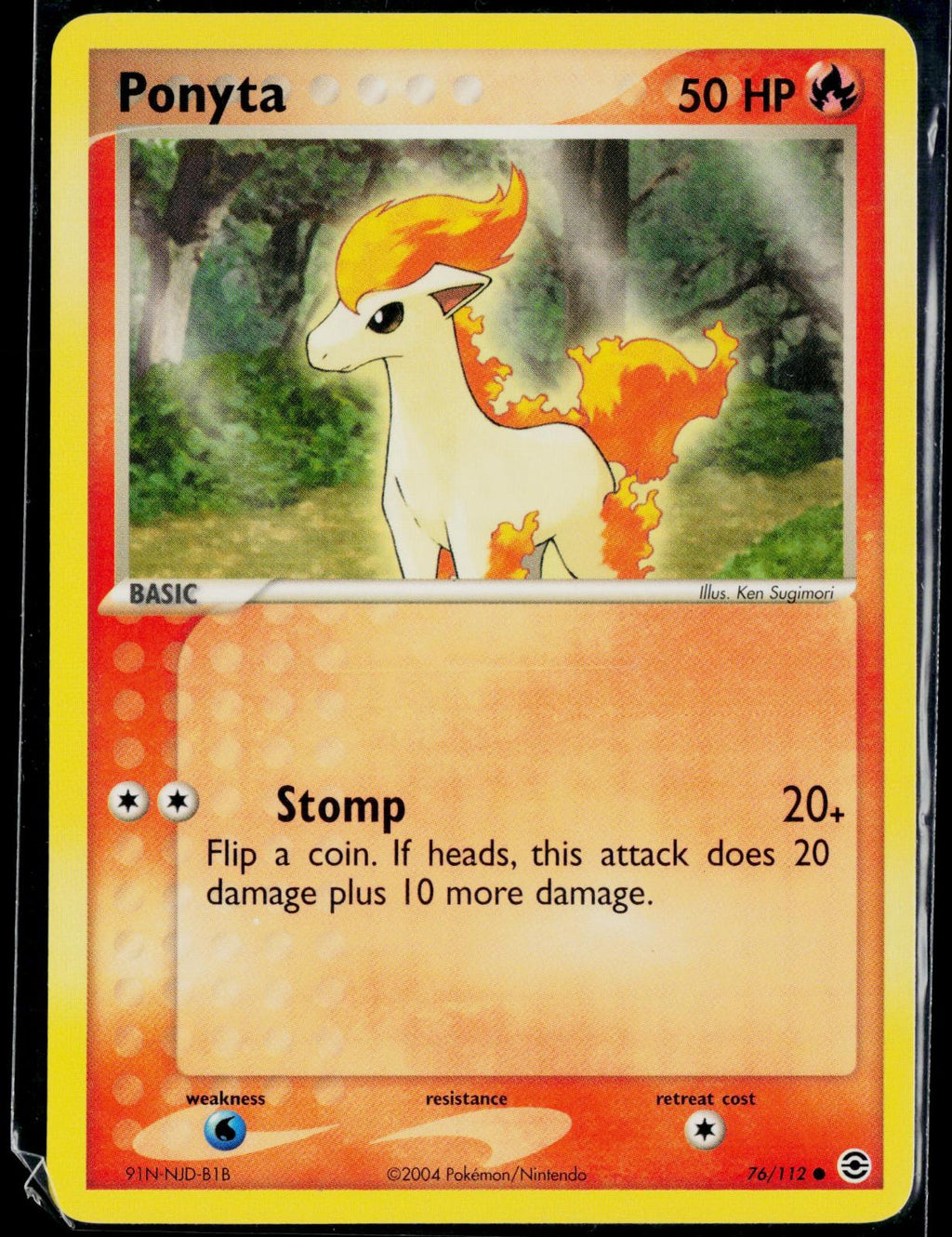 PONYTA 76/112 POKEMON FIRERED & LEAFGREEN C NM