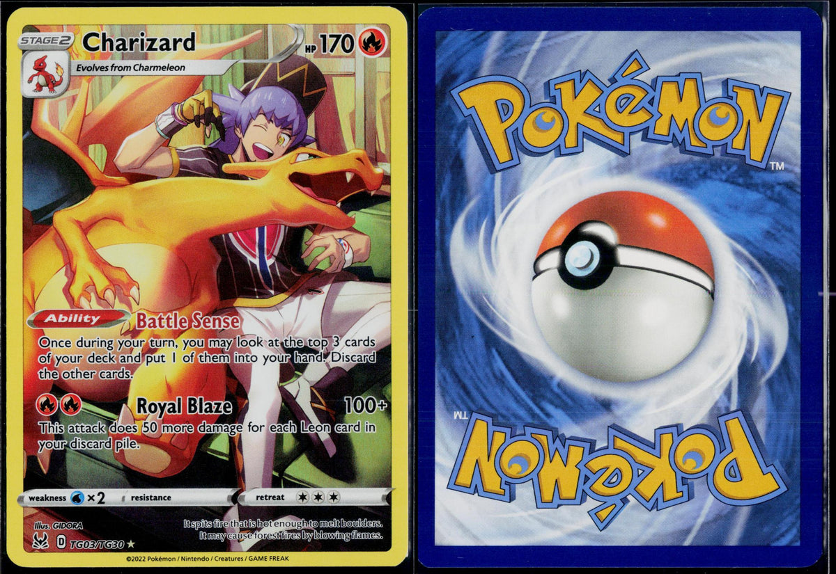 CHARIZARD TG03/TG30 POKEMON LOST ORIGIN TRAINER GALLERY HOLO NM
