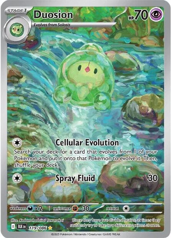 DUOSION 119/086 🐬 POKEMON BLACK BOLT HOLO IR ☀️ NM/M 🌴