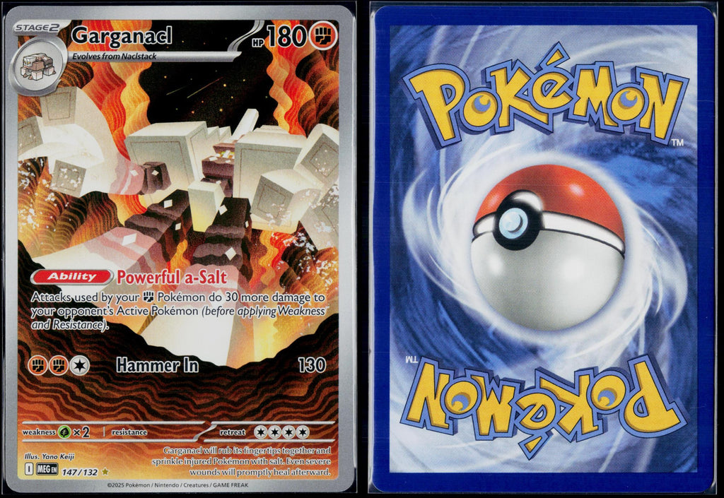 GARGANACL 147/132 POKEMON MEGA EVOLUTION ILLUSTRATION RARE NM