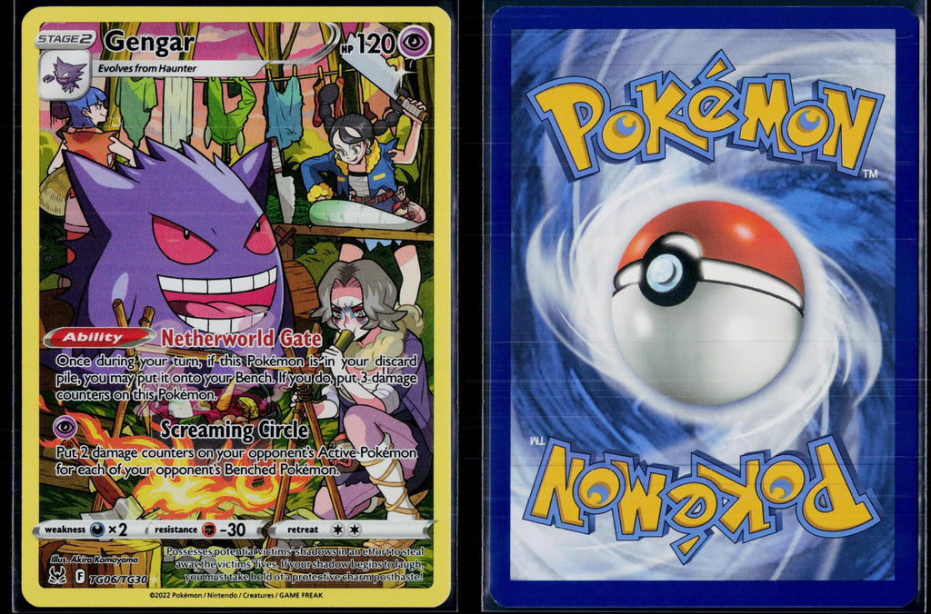 GENGAR TG06/TG30 POKEMON LOST ORIGIN TRAINER GALLERY HOLO NM
