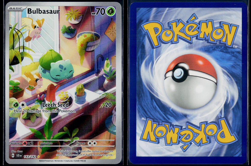 BULBASAUR 143/142 🐬 POKEMON STELLAR CROWN IR ☀️ HOLO NM/M 🌴
