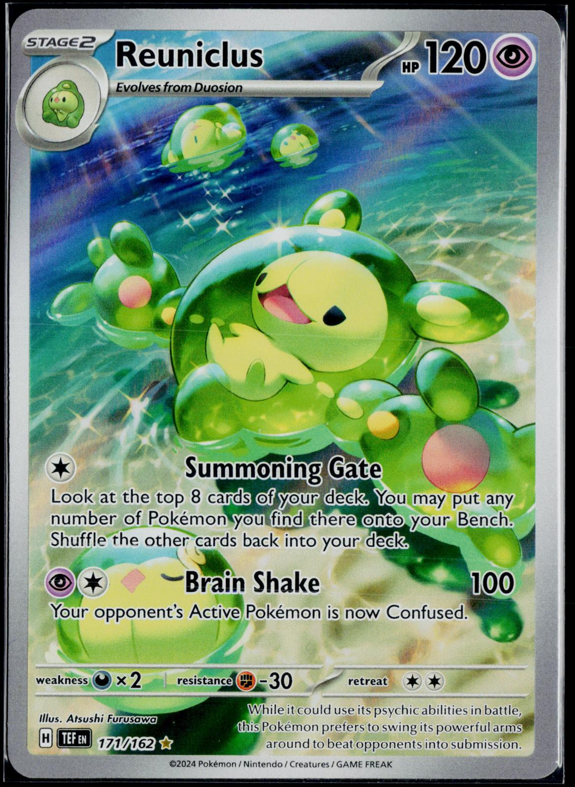 REUNICLUS 171/162 POKEMON TEMPORAL FORCES ILLUSTRATION RARE HOLO NM