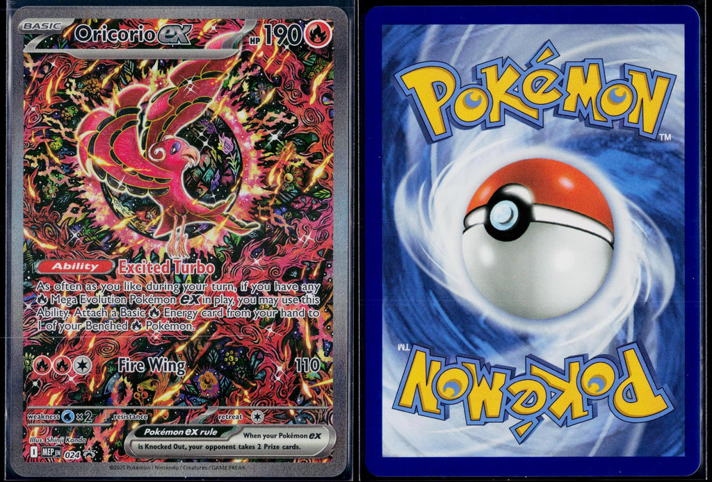 ORICORIO EX 024 POKEMON ME: MEGA EVOLUTION PROMO HOLO P HOLO NM