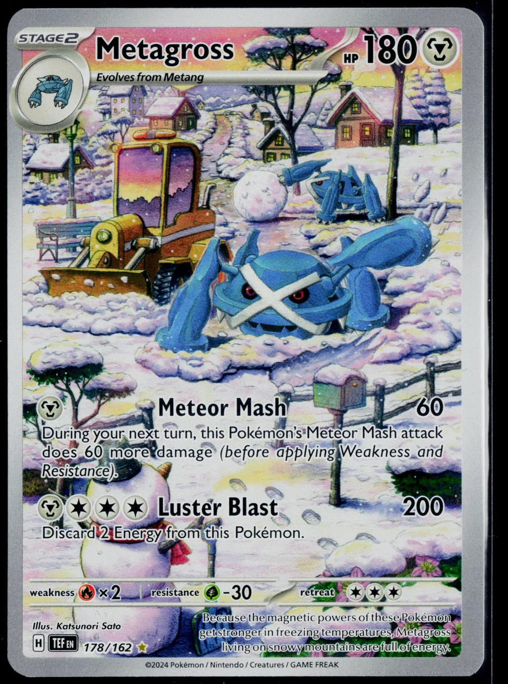 METAGROSS 178/162 POKEMON TEMPORAL FORCES ILLUSTRATION RARE NM